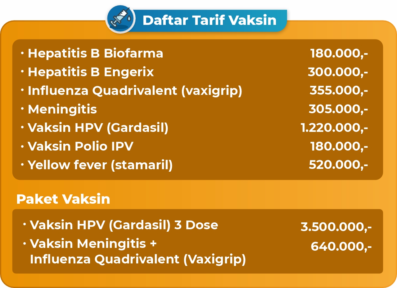 Paket Vaksin HPV (Human Papiloma Virus)